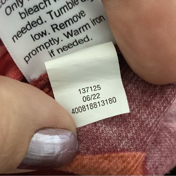 Sonoma Corduroy Puff Sleeve Peasant Top 2X Boho Prairie Western Cottagecore - Picture 16 of 16